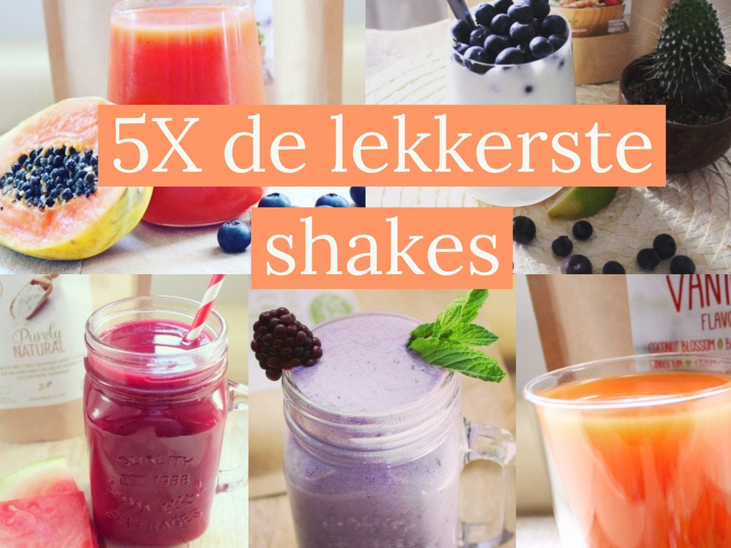 5 x de lekkerste lente shakes