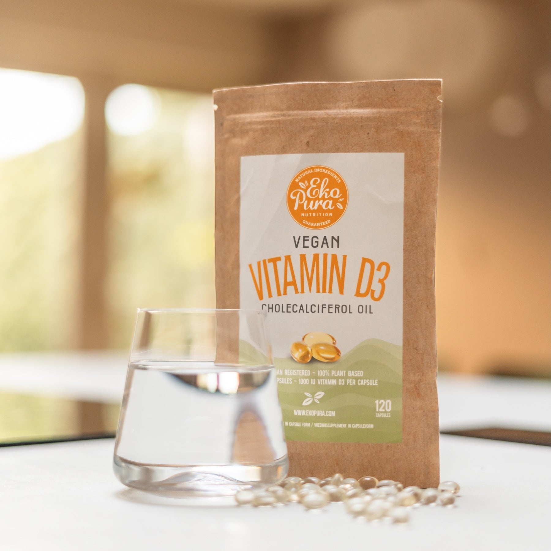 Vitamine D3 capsules vegan