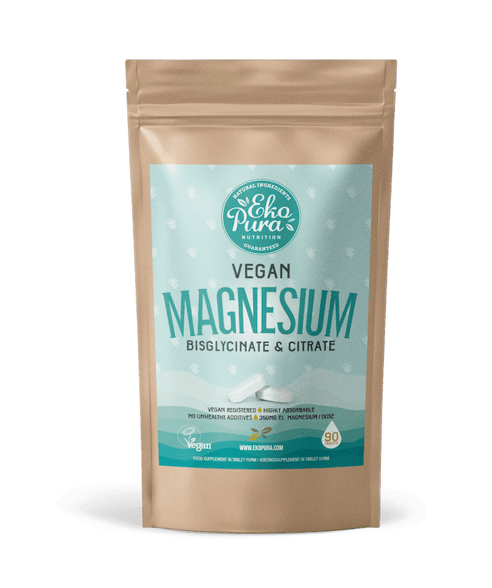 Magnesium Bisglycinate And Citrate Vegan 350mg 90 Tablets